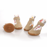 pet shoes for dog with zipper design nonslip thermal